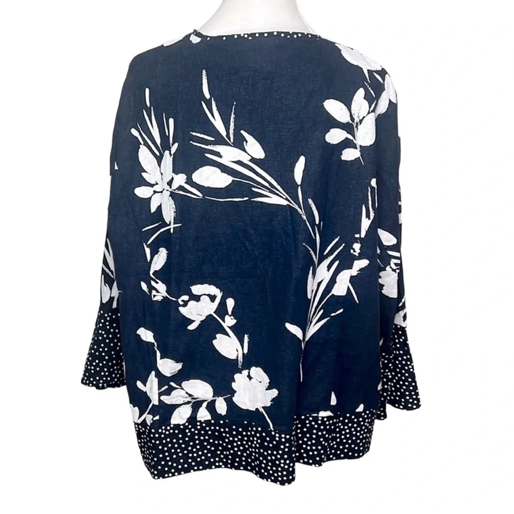 Cynthia Rowley Floral Polkadot Blazer